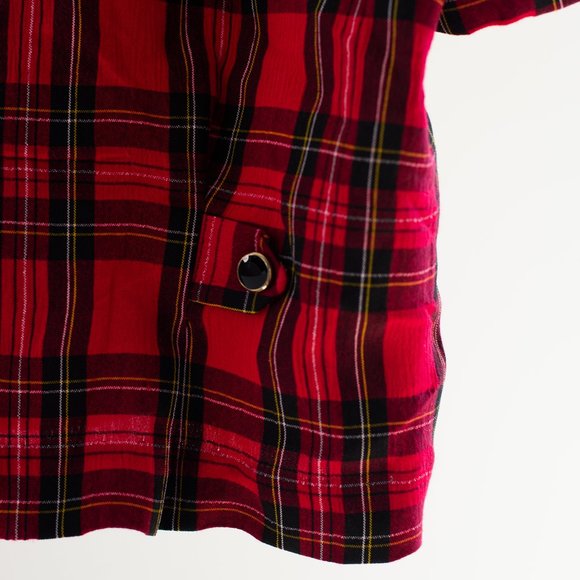 Vintage Sheer SunshineStarshine Plaid Button Shirt - Picture 3 of 6